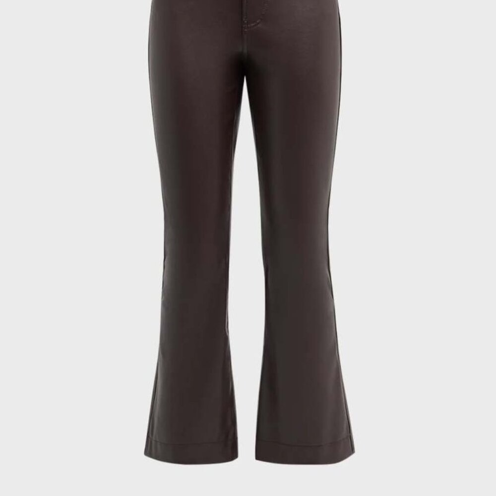 Veronica Beard Carson High-Rise Ankle Flare Dark Chocolate Pants NWT 27 - Picture 7 of 7